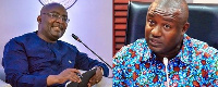 Vice President Dr Mahamudu Bawumia and John Jinapor