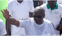 Former president John Mahama at the NDC Unity Walk in Bolga