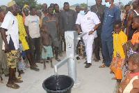 Issahaku Amidu Chinnia provided water for 4 communities in his Constituency