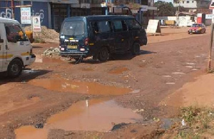 A portion of the Dome/Kwabenya road