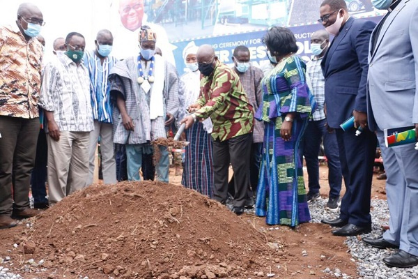 President Nana Addo Dankwa Akufo-Addo at the sod cutting ceremony