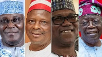 Hagu zuwa dama: Atiku Abubakar, Rabiu Musah Kwankwaso, Peter Obi da Bola Tinubu