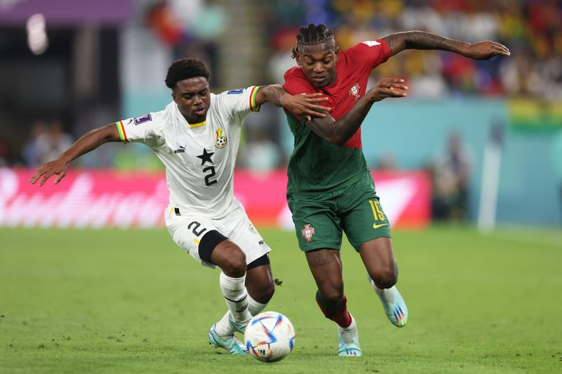 Tariq Lamptey in action for the Black Stars