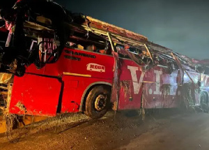 Eyewitnesses suggest the bus was overloaded with passengers