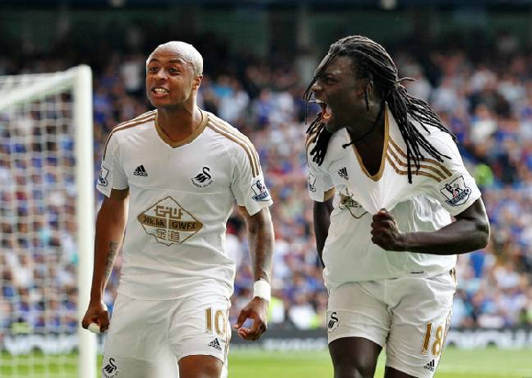 Gomis and Andre Ayew have been good friends since their days at Swansea City