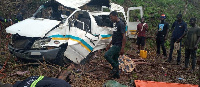 Photo of the sprinter bus involved in the accident