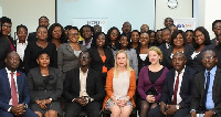 Officials of GRI with staff participants after the workshop