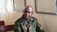 Maj. Mudaheranwa at Nyamirambo Military Tribunal during a preliminary hearing