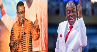 [L-R]: Dr. Mensah Otabil; Bishop Oyedepo