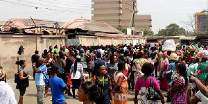 Some affected traders of the Odawna Shopping Mall fire