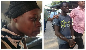 22-yr-old Efua and her husband have been arrested by the Police