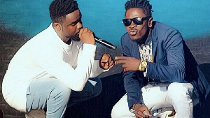 Sarkodie [left] and Shatta Wale [right]