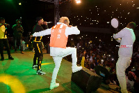 Sherif Abdul Majeed aka Maccasio performing at the launch of his album