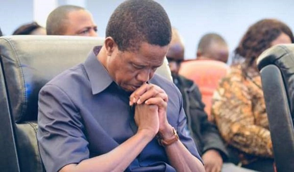 President Lungu said Zambians should pray to God to help the world deal with the coronvirus pandemic