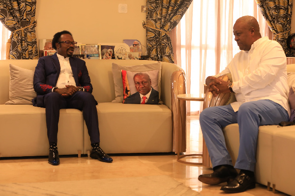 John Mahama meets with Nigerian prophet Joshua Iginla