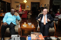 President Akufo-Addo and U.S Ambassador, Robert P. Jackson