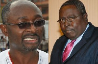 Alfred Agbesi Woyome [L] and former Attorney General, Martin Amidu