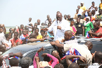 Nana Akufo-Addo on one of his campaign tour