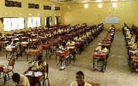 File photo: Students seated for BECE