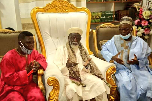 National Chief Imam, Dr. Sheikh Osman Sharubutu with Hearts of Oak Board Chairman Togbe Afede XIV