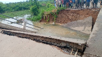 The state of the bridge on Atebubu-Yeji highway