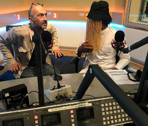 Anas Aremeyaw Anas in the studios of BBC