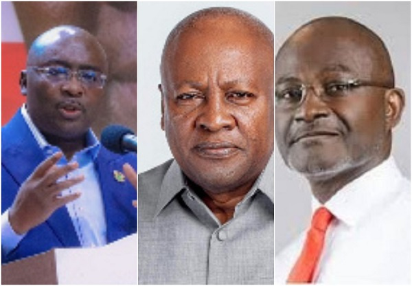 Kennedy Agyapong, John Dramani Mahama and Dr Mahamudu Bawumia