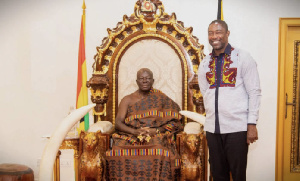 Otumfour Osei-Tutu II and Dr. Bernard Okoe-Boye