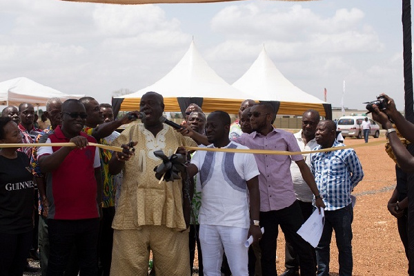 CEO of Forestry Commission, Director of the Ministry of Lands, others at the commissioning