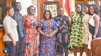 Ghana's Chief of Staff, Akosua Frema Osei Opare (middle)