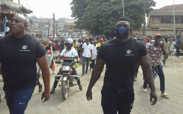 'The Hawks' were reportedly unveiled at the NDC's Unity Walk in Kumasi