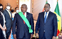 Cyril Ramaphosa of South Africa and Macky Sall of Senegal