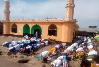 Muslims Praying during the Eid