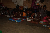 The BECE candidates in their classroom