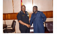 Rev Solomon Kotey Niikoi has paid a courtesy call on the IGP,  James Oppong Boannuh