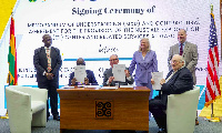 The signing ceremony for the MoU for the nuclear program