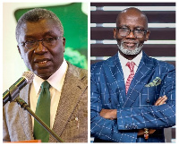 Prof Kwabena Frimpong-Boateng (left), Gabby Asare Otchere-Darko (right)