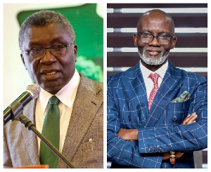 Prof Kwabena Frimpong-Boateng (left), Gabby Asare Otchere-Darko (right)