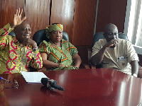 The Minerals Commission board members at a press briefing