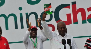 President John Mahama unveiling NDC manifesto