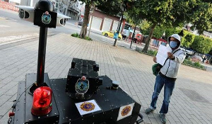 Tunisia has deployed robots on the streets to enforce restrictions on people's movements