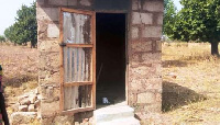 Picture of a household toilet of in the Domowa community