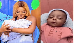 Regina Daniels and new baby, Munir Neji-Nwoko