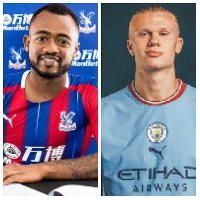 Jordan Ayew and Erling Haaland