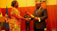 President Nana Addo Dankwa Akufo-Addo and Anna Bossman