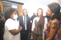 The Angolan Ambassador (2nd from left) with other dignitaries at the ceremony