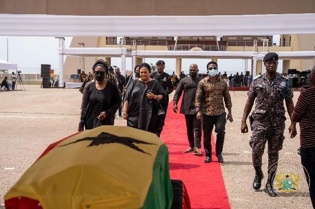 The body of Halia Rahmatu Mahama was airlifted to Tamale for burial