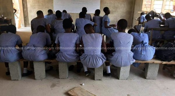 File photo; Some SHS students are without furniture