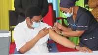 Prime Minister Kassim Majaliwa got vaccinated on August 23, 2021 in Dar es Salaam