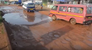 The deplorable state of the Teshie-Manet road